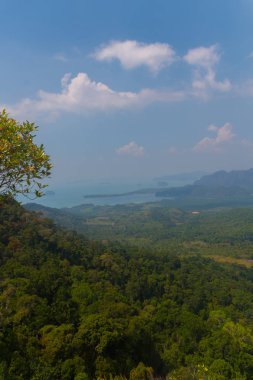 Tub Kaek Nak Hill Doğa Trail bakış açısı. Krabi eyaleti. Thaila