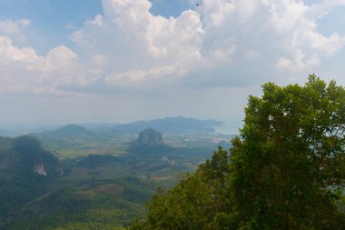 Tub Kaek Nak Hill Doğa Trail bakış açısı. Krabi eyaleti. Thaila