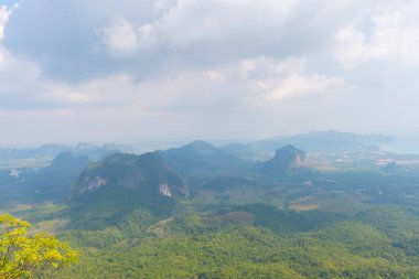 Tub Kaek Nak Hill Doğa Trail bakış açısı. Krabi eyaleti. Thaila