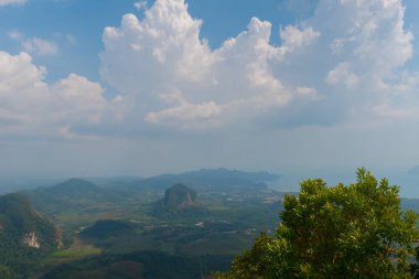 Tub Kaek Nak Hill Doğa Trail bakış açısı. Krabi eyaleti. Thaila
