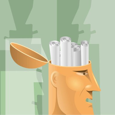 Yapay zeka konsept tasarımı, beyin reel.