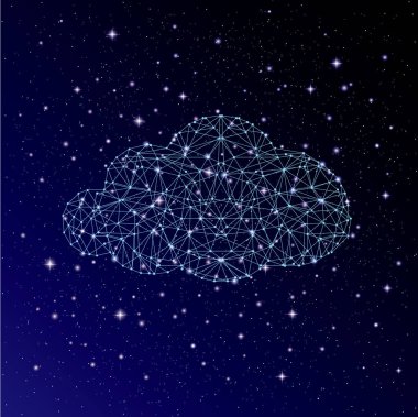 Yıldız bulutu sembolü yaptı.