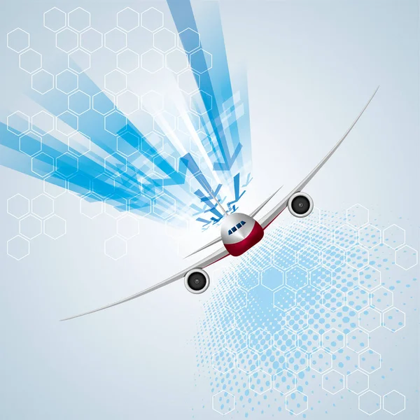 Samolot Warstwą Background Use Streszczenie Technologia Efekt Nakładka — Wektor stockowy