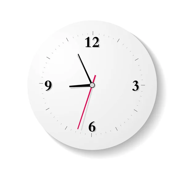 Reloj Digital Dibujado Por Vectores Tiempo Acerca Las Nueve Punto — Vector de stock
