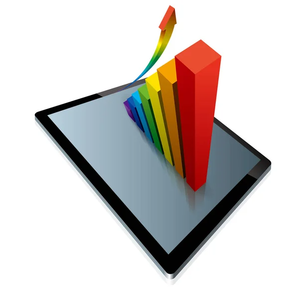 Análisis Datos Empresariales Diseño Del Informe Rendimiento Empresarial — Vector de stock