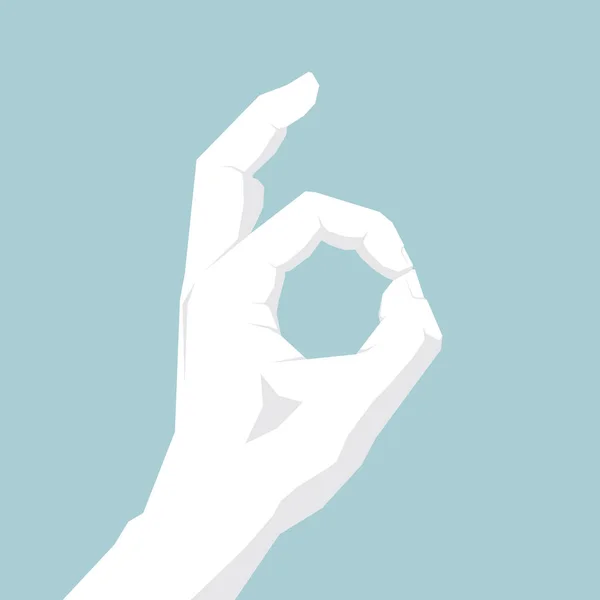 Διάνυσμα Συντάσσονται Χειρονομία Σύμβολο Εντάξει Χειρονομία Σχεδιασμού — Διανυσματικό Αρχείο