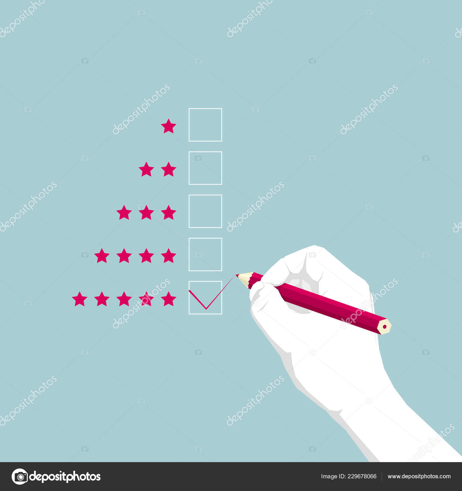 建設手は グラフィック デザイン 鉛筆を持つ手をフラットします つ星の評価 ストックベクター C Fandijki