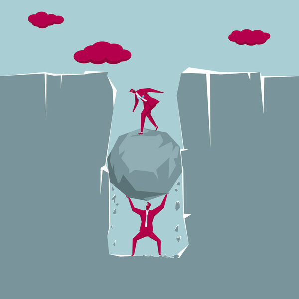 Бизнесмен попал в ловушку, ожидая спасения.
.