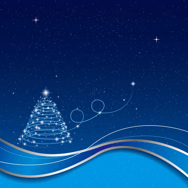 Weihnachtsdesign Elemente Der Hintergrund Ist Blau — Stockvektor