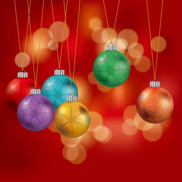 Weihnachtsdesign Elemente Der Hintergrund Ist Rot — Stockvektor