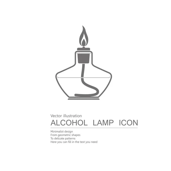 Feux Alcool Dessinés Par Vecteur Isolé Sur Fond Blanc — Image vectorielle