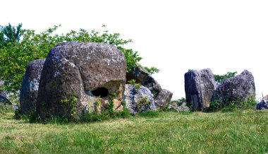 Düz kavanoz Laos, mezar veya türbelerin