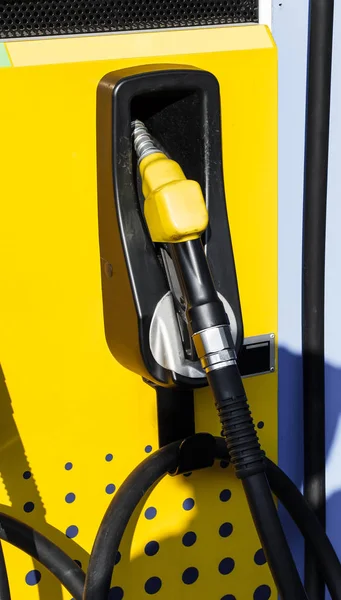 Fuel Nozzle in Gas Station — Stock Photo, Image