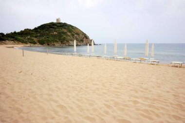 Sardegna 'daki kumsal.