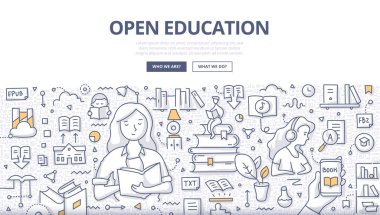 Açık öğretim Doodle kavramı