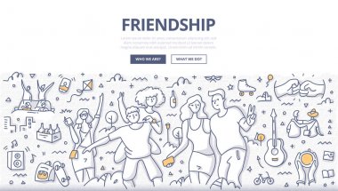 Dostluk Doodle kavramı