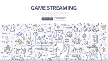 Oyun Streaming Doodle Kavramı