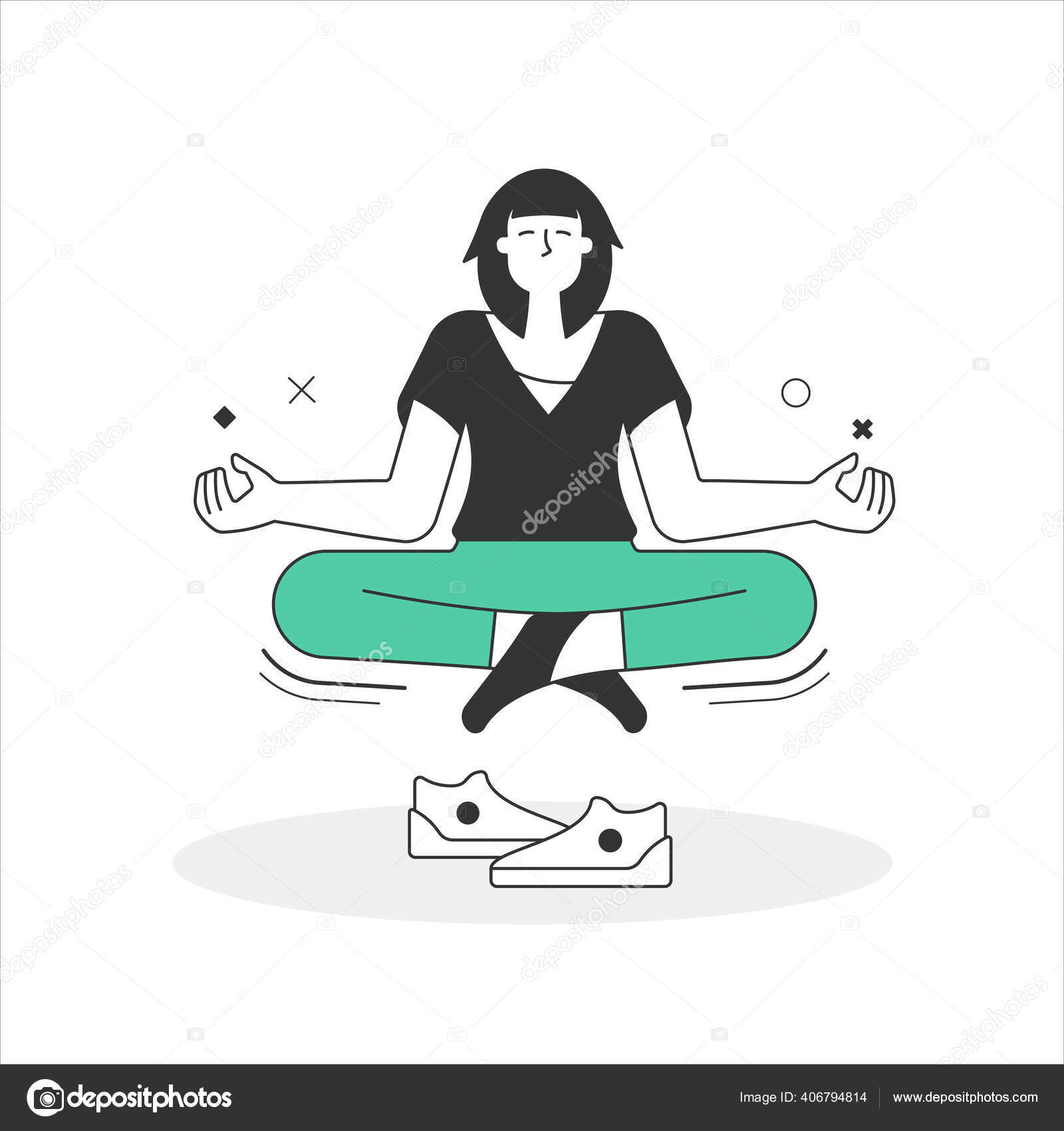 Half lotus pose hi-res stock photography and images - Alamy