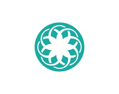 Güzellik vektör simge çiçek tasarım logo şablonu