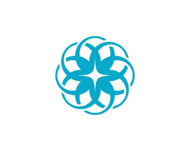 Güzellik vektör simge çiçek tasarım logo şablonu