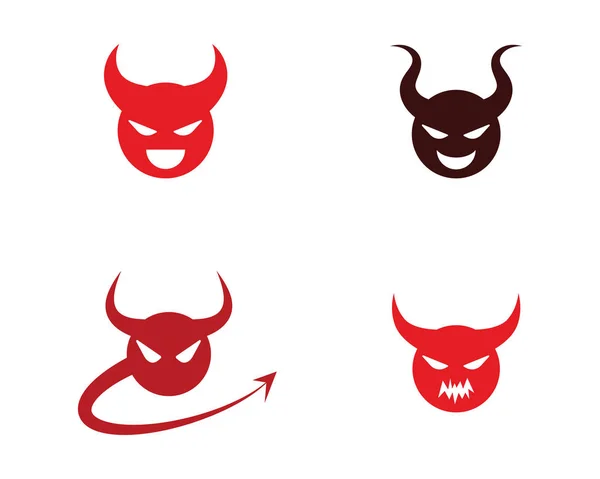 Devil Horn Vector Icon Design Illustration Template — Stock Vector