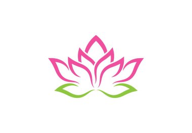 Güzellik Vektörü çiçek tasarımı logo şablonu simgesi