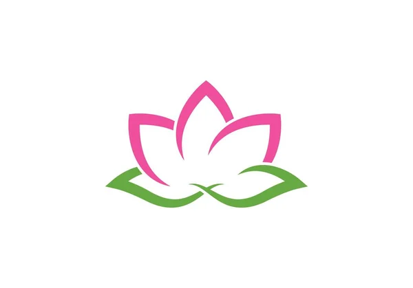 Belleza Vector Flores Diseño Logo Plantilla Icono — Archivo Imágenes Vectoriales