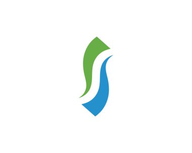 S harfi Logo şablonu vektör simge tasarlamak