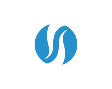 S harfi Logo şablonu vektör simge tasarlamak