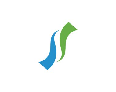 S harfi Logo şablonu vektör simge tasarlamak