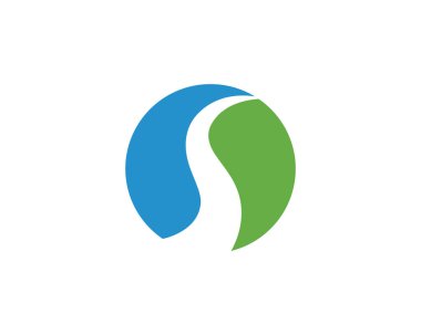 S harfi Logo şablonu vektör simge tasarlamak