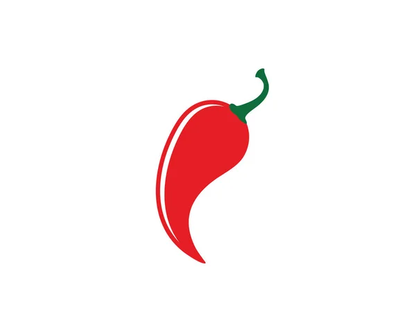 Red Hot Natural Chili Icon Pencitraan Vektor Template - Stok Vektor