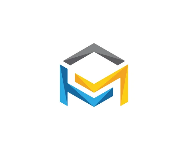 Logo Zeshoek Illustratie Icon — Stockvector