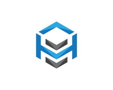 S Logo altıgen illüstrasyon simge vektör şablonu