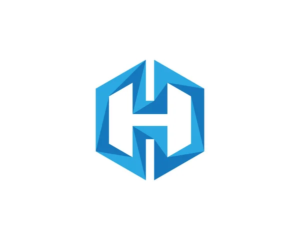 Logotipo Hexágono Ilustração Ícone Vetor Modelo — Vetor de Stock