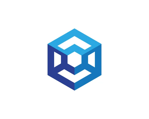 Λογότυπο Εξάγωνο Εικονογράφηση Διάνυσμα Πρότυπο Εικονιδίων — Διανυσματικό Αρχείο