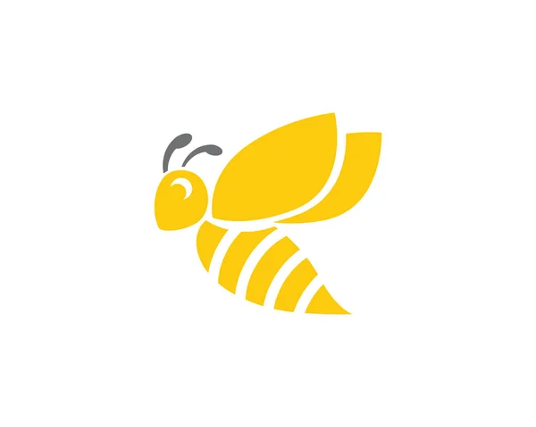 Modèle Logo Abeille Illustration Icône Vectorielle — Image vectorielle