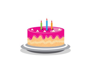 Kek işareti simgesi vektör çizim şablonu 