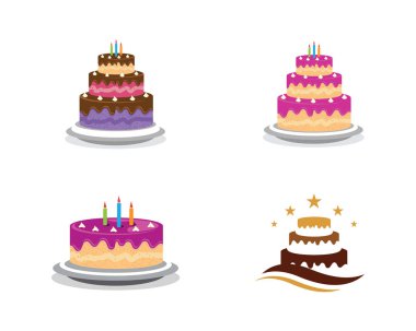 Kek işareti simgesi vektör çizim şablonu 