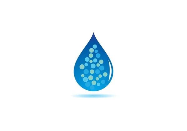 Wasser Tropfen Logo Vorlage Vektor Illustration Design — Stockvektor