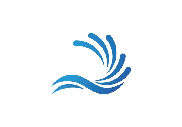 Watergolf Symbool Pictogram Logo — Stockvector