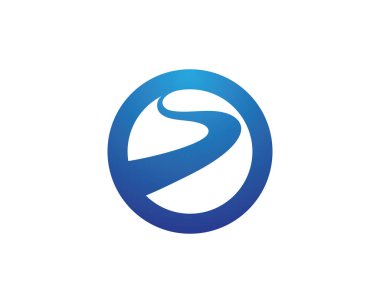River Logo Şablonu vektör çizimi tasarımı