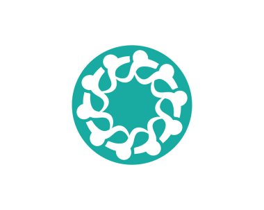 Topluluk, ağ ve sosyal simge tasarım şablonu