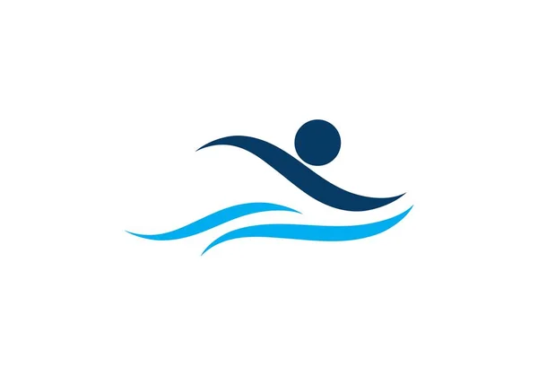 Κολυμπήστε Λογότυπο Πρότυπο Διάνυσμα — Διανυσματικό Αρχείο
