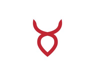 Taurus Logo Şablon vektör çizimi tasarımı
