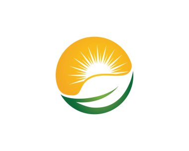 Yeşil ağaç yaprağı ekoloji doğa elementi vektörü logoları