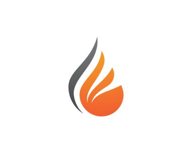 Alev ateş etmek vektör çizim tasarım Logo şablonu