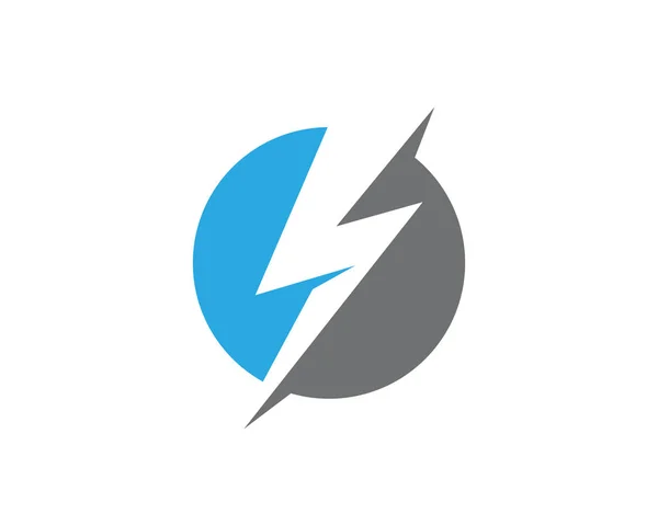 Lightning Logo Template Vector Pictogram Illustratie Ontwerp — Stockvector