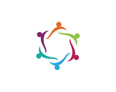 Evlat Edinme ve Toplum Bakımı Logo şablonu vektör simgesi