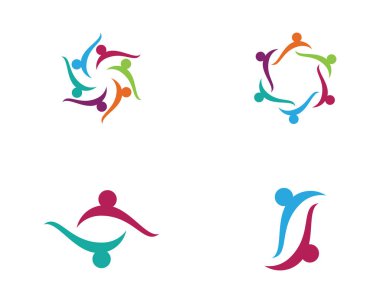 Evlat Edinme ve Toplum Bakımı Logo şablonu vektör simgesi